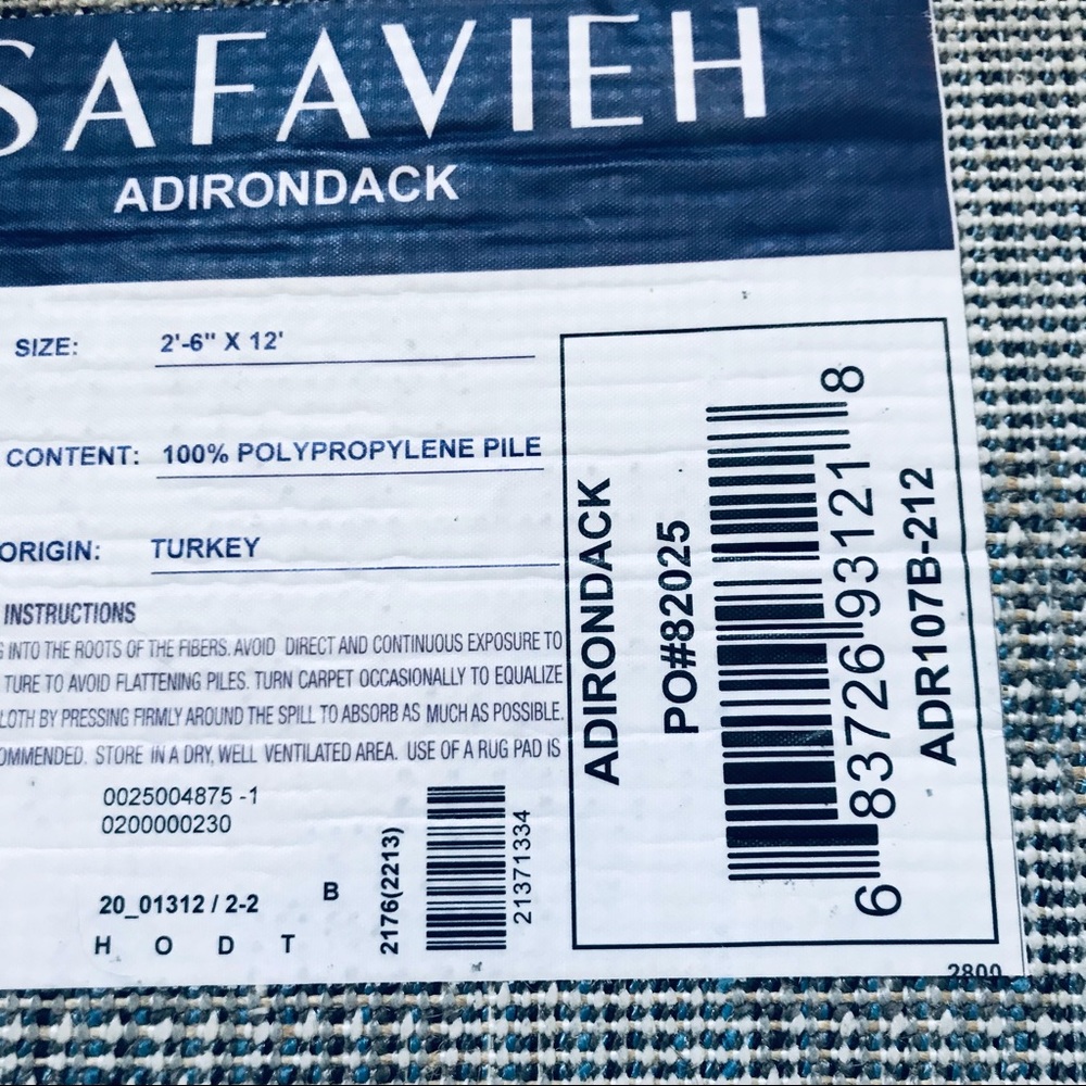 SAFAVIEH ADIRONDACK Ivory/Silver Tribal Pattern Runner Rug - Picture 11 of 11